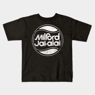 Milford Jai-Alai - Retro 1970s Aesthetic Kids T-Shirt